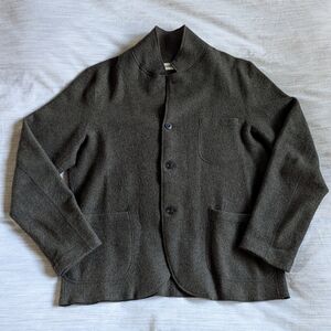 Buck Mason Felted Chore Coat Jacket Blazer in Dark Green